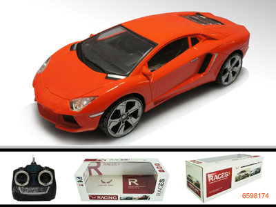 1;18 4CHANNEL R/C CAR W/LIGHT W/O 4*AA BATTERIES IN CAR & 2*AA BATTERIES IN CONTROLLER 2COLOUR