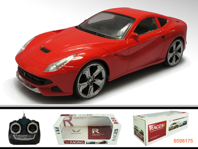 1;18 4CHANNEL R/C CAR W/LIGHT W/O 4*AA BATTERIES IN CAR & 2*AA BATTERIES IN CONTROLLER 2COLOUR