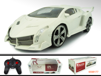 1;18 4CHANNEL R/C CAR W/LIGHT W/O 4*AA BATTERIES IN CAR & 2*AA BATTERIES IN CONTROLLER 2COLOUR