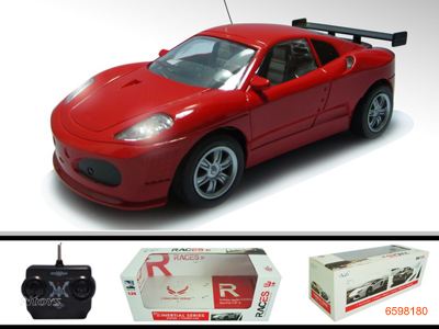 1;24 4CHANNEL R/C CAR W/LIGHT W/O 3*AA BATTERIES IN CAR & 2*AA BATTERIES IN CONTROLLER 2COLOUR