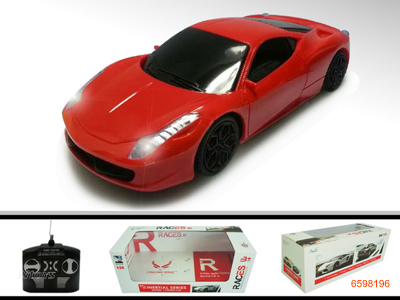 1;24 4CHANNEL R/C CAR W/LIGHT W/O 3*AA BATTERIES IN CAR & 2*AA BATTERIES IN CONTROLLER 2COLOUR