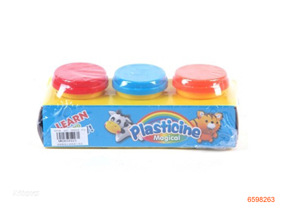 PLASTICINE 3PCS.30G/BOTTLE