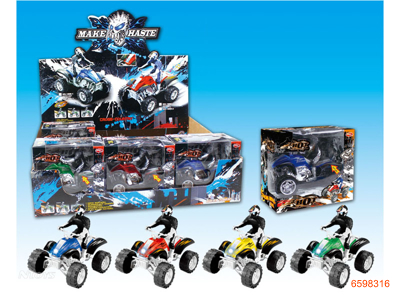 P/B MOTORCYCLE W/LIGHT/MUSIC/3*AG13 BATTERIES 4COLOUR 12PCS/BOX