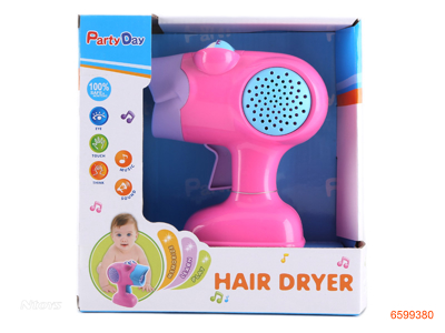 B/O HAIR DRYER W/SOUND W/O 3*AA BATTERIES