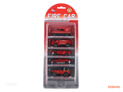 1;64 FREE WHEEL DIE-CAST FIRE CAR
