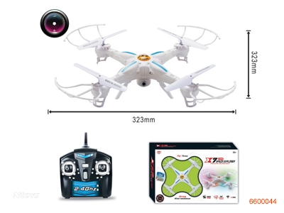 2.4G R/C QUADCOPTER W/PHOTOGRAPH/VIDEO/USB WIRE/CAMERA/3.7V 400MAH BATTERIES IN BODY W/O 4AA BATTERIES IN CONTROLLER