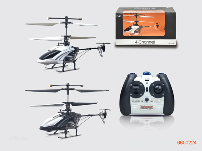 4CHANNELS DIE-CAST INFRARED R/C HELICOPTER W/3.7V 240MAH BATTERIES IN BODY W/O 6AA BATTERIES IN CONTROLLER