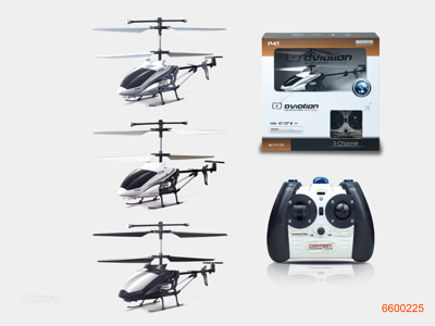 3CHANNELS DIE-CAST INFRARED R/C HELICOPTER W/3.7V 280MAH BATTERIES IN BODY W/O 6AA BATTERIES IN CONTROLLER