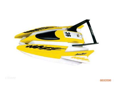 4CHANNELS R/C SPEED BOAT W/O 2AA BATTERIES IN CONTROLLER,4AA BATTERIES IN BODY 2COLOUR