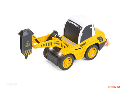 1:16 4CHANNELS R/C CONSTRUCTION TRUCK W/LIGHT/SOUND/CHARGER/2AA BATTERIES IN CONTROLLER,4*1.2V BATTERIES IN CAR