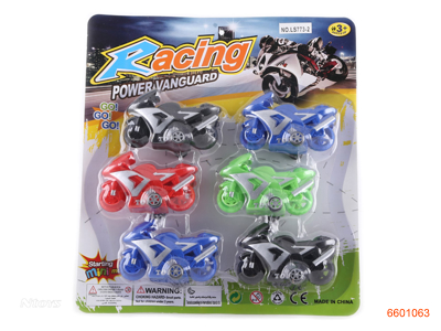 P/B MOTORCYCLE 4COLOUR 6PCS