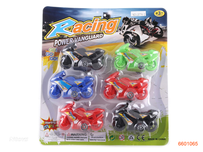 P/B MOTORCYCLE 4COLOUR 6PCS