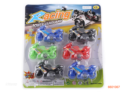 P/B MOTORCYCLE 4COLOUR 6PCS