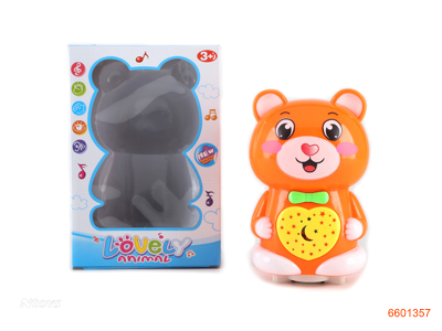 B/O PROJECTION BEAR W/LIGHT/MUSIC.W/O 3*AA BATTERIES