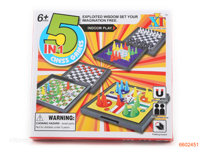 5 IN 1 MAGNETIC CHESS