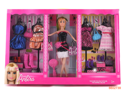 11.5''SOLID BODY FASHION DOLL SET