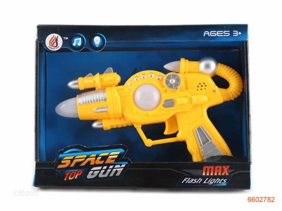 SPACE GUN W/3LIGHTS.W/O 2*AA BATTERIES