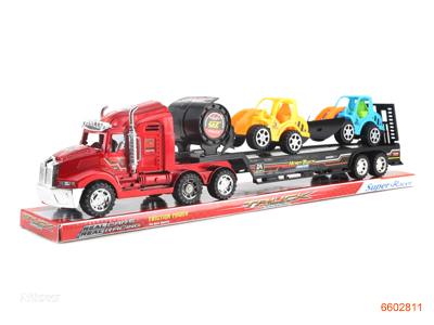 F/P CAR W/2PCS FREE WHEEL CONSTRUCTION TRUCK.4COLOUR