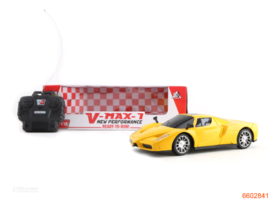 1:18 4CHANNEL R/C CAR W/O 4*AA BATTERIES IN CAR,2*AA BATTERIES IN CONTROLLER.2COLOUR