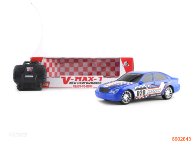 1:18 4CHANNEL R/C CAR W/O 4*AA BATTERIES IN CAR,2*AA BATTERIES IN CONTROLLER.2COLOUR