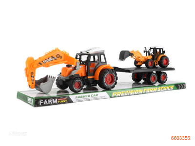 F/P CONSTRUCTION ENGINE W/FARM TRUCK.2COLOUR