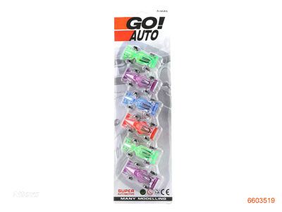 P/B EQUATION CAR 6PCS.2ASTD.4COLOUR