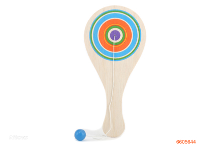 WOODEN PADDLE BALL