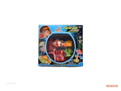 B/O CARTOON FISH W/LIGHT/2*AG13 BATTERIES