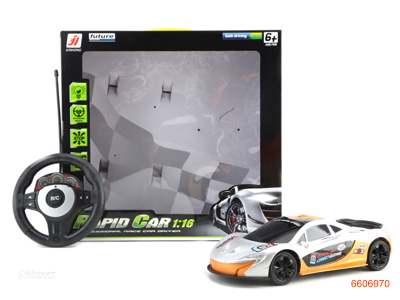 1:16 4CHANNELS R/C RACE CAR W/LIGHT W/O 4AA BATTERIES IN CAR,2AA BATTERIES IN CONTROLLER.2COLOUR