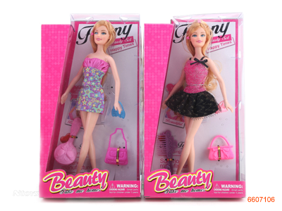 11''SOLID BODY FASHION DOLL.2ASTD