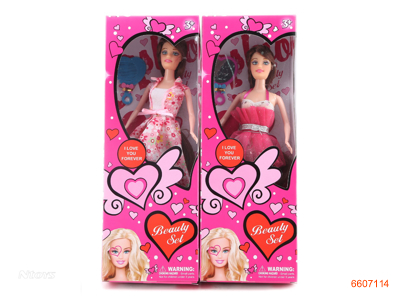 11''SOLID BODY FASHION DOLL.2ASTD