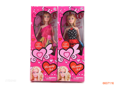 11''SOLID BODY FASHION DOLL.2ASTD