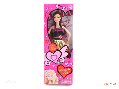 11''SOLID BODY FASHION DOLL.2ASTD