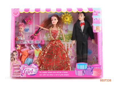 11.5''SOLID BODY FASHION DOLL SET