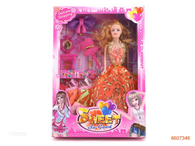 11.5''SOLID BODY FASHION DOLL SET