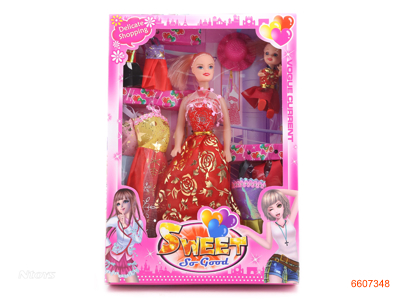 11.5''EMPTY BODY FASHION DOLL SET