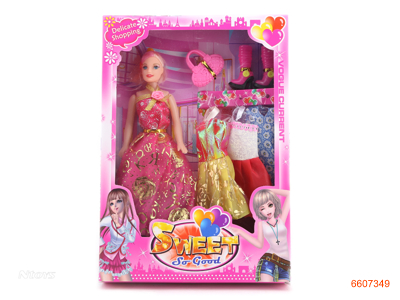 11.5''EMPTY BODY FASHION DOLL SET