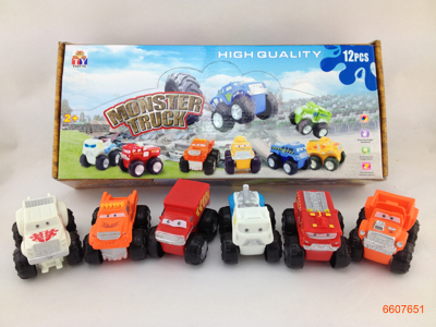 FREE WHEEL CAR.12PCS/BOX.6ASTD