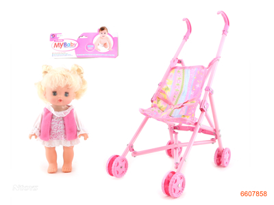 10''SOLID BODY FASHION DOLL W/DOLL TROLLEY/MUSIC