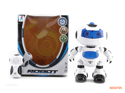 R/C ROBOT W/LIGHT/MUSIC W/O 4AA BATTERIES IN BODY,2AA BATTERIES IN CONTROLLER