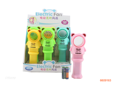 B/O FAN W/2AA BATTERIES.6PCS/BOX.4COLOUR