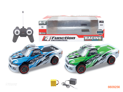 1:10 4CHANNELS R/C CAR W/7.2V BATTERIES IN CAR/CHARGER.W/O 2AA BATTERIES IN CONTROLLER.2COLOUR