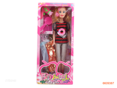 22''EMPTY BODY FASHION DOLL SET W/MUSIC