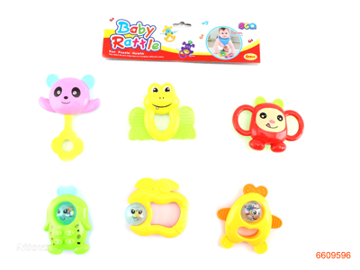 BABY RATTLE.6PCS