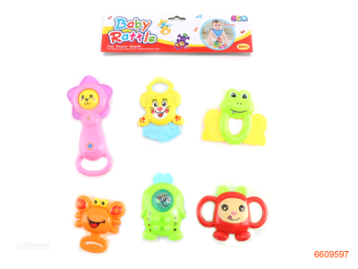 BABY RATTLE.6PCS