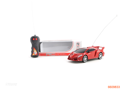 1:24 2CHANNELS R/C CAR W/O 3AA BATTERIES IN CAR,2AA BATTERIES IN CONTROLLER.2COLOUR