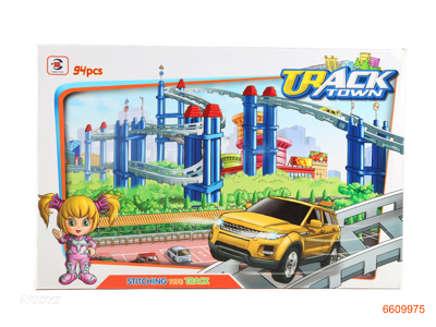 B/O TRAIN TRACK W/O 1AA BATTERIES.94PCS