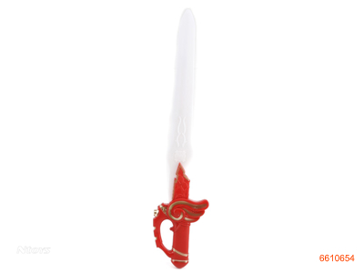 60CM B/O FLASHING SWORD W/LIGHT/PROJECTION/MUSIC W/O 3AA BATTERIES