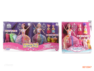 11''SOLID BODY FASHION DOLL SET.1PCS/PVC BOX,8PVC BOX/DISPLAY BOX.2ASTD