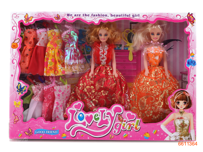 11.5''EMPTY BODY FASHION DOLL SET